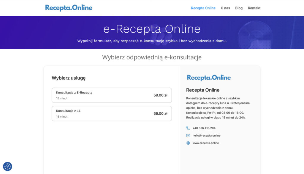 Recepta.online – Kompleksowa opieka telemedyczna Recepta.online – Kompleksowa opieka telemedyczna